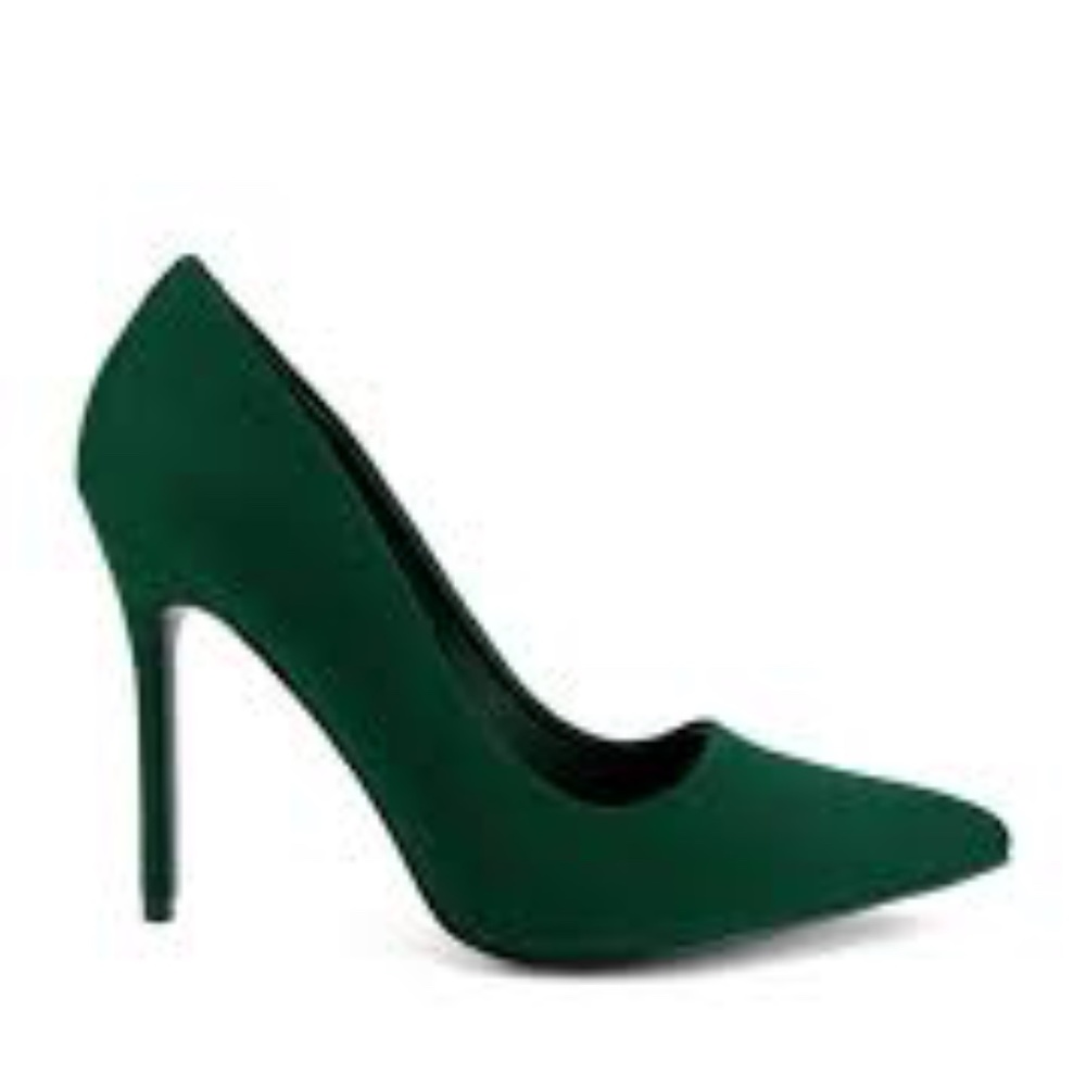 Kali - Suede Pump Green